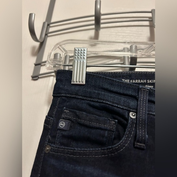 AG Adriano Goldschmied Jeans The Farrah Skinny high rise skinny Women's 24R dark - Picture 11 of 15